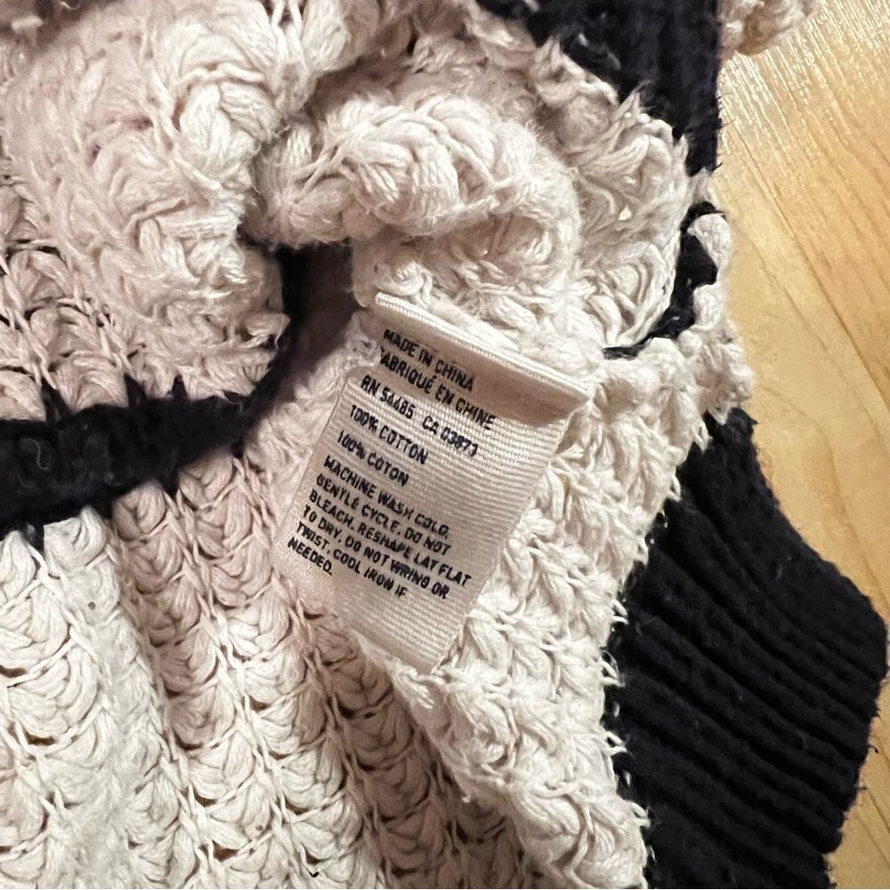 American Eagle Blue and White Striped Jegging Knit Sweatshirt Women’s Small - Picture 4 of 4